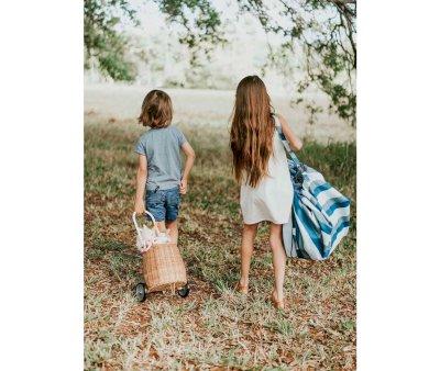 Play & Go Waterproof Bag OUTDOOR Blue Stripes Green