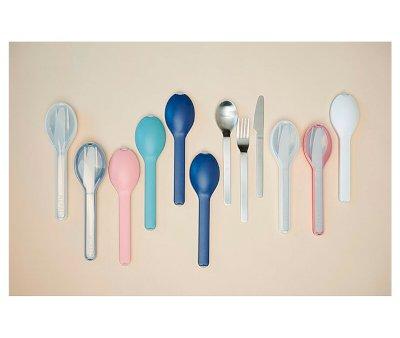 3 Personalised Cutlery with Vivid Blue Case