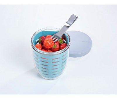 Ellipse Jar Fruit & Veggie Nordic Blue