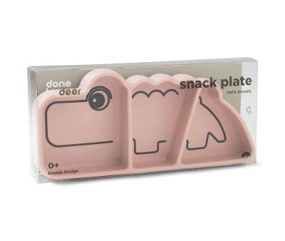 Non-Slip Plate Stick&Stay Croco Pink
