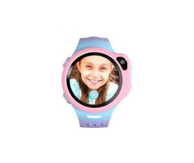 Meu primeiro relgio inteligente Fone R1s rosa/lils