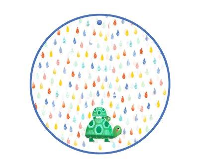 Poncho Pioggia Tartaruga 3-5 anni