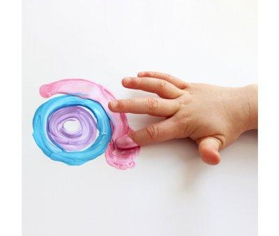 6 Botes de Pintura para Dedos Nacarados