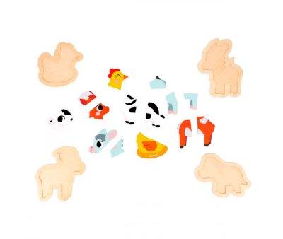 4 puzzles volutifs Grange