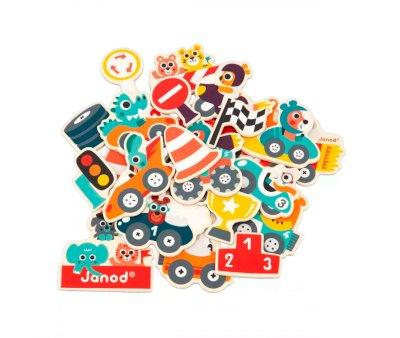 Lot de 24 aimants pour voitures de course