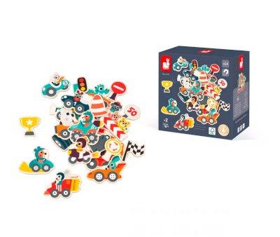 Lot de 24 aimants pour voitures de course