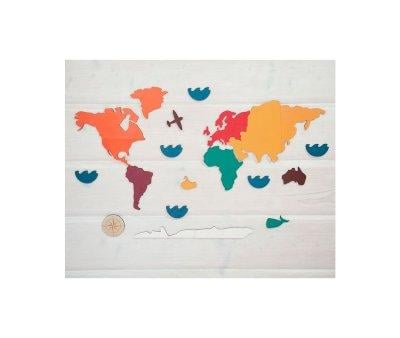 Puzzle Carte du monde Les continents