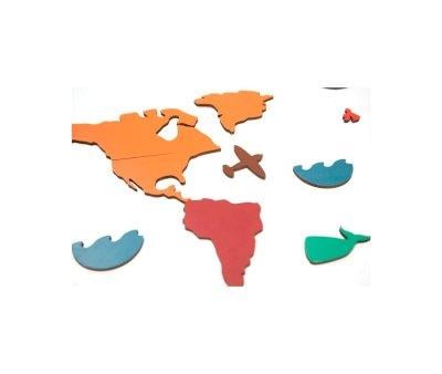 Puzzle Carte du monde Les continents