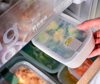 Glass Lunch Box Easyclip 450ml Nordic Sage