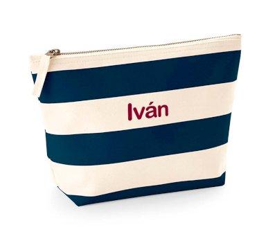 Neceser Nautical Natural-Navy Personalizable