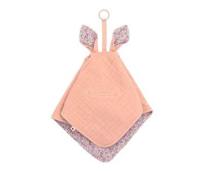 Doudou Kangaroo BIBS Liberty Eloise Blush