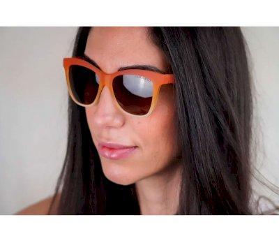 Adult Polarized Wayfarer Sunglasses Sienna Ombre