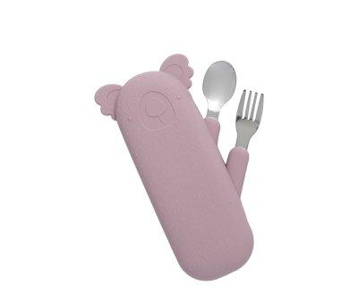 Set de couverts Koala Zoe Mauve