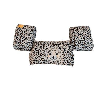 Leopard Beige Vest with Sleeves