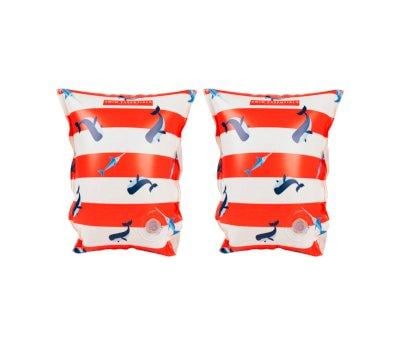 Braccioli Gonfiabili Whale Red White 2-6 anni