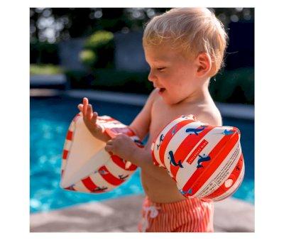 Braccioli Gonfiabili Whale Red White 2-6 anni