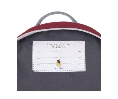 Mini Bear Burgundy Children's Backpack Personalised