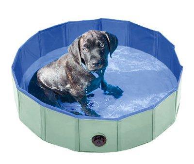 Piscine Pliable pour Chiens Vert Menthe