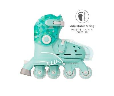 Pattini Twista Turchese T.24-28 Yvolution