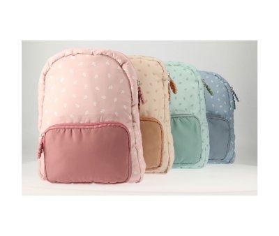 Mochila infantil acolchoada Leaves Sand Personalizvel