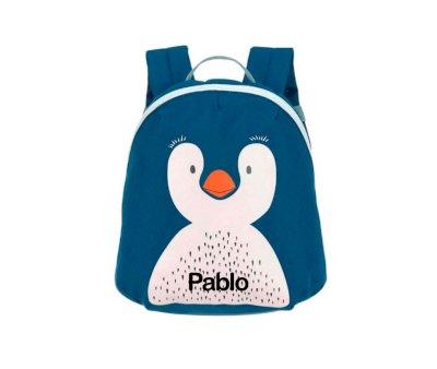 Sac  dos personnalisable pour enfants Mini Penguin Blue