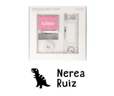 Timbro per tessuti Personalizzato T-Rex 2 + Nastro Capi Scuri