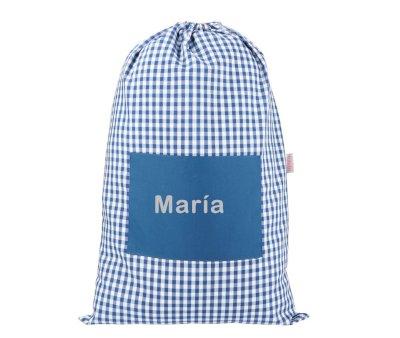 Dark Blue Vichy Personalized Change Bag