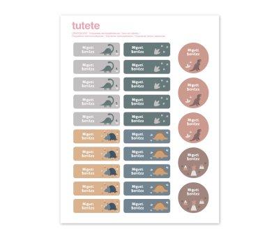 25 tiquettes de Vtements Dinos World