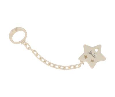 Clipe de chupeta personalizvel Estrella Ivory