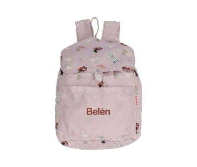 Petit Sac  Dos Tissu Fantastic Girl Personnalisable