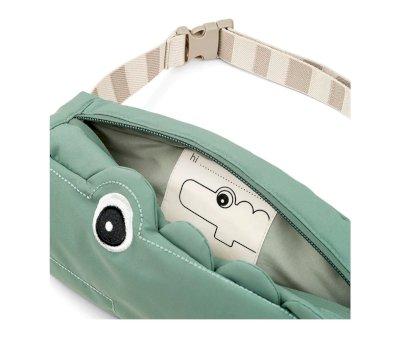 Sac  bandoulire rembourr Croco Green personnalisable