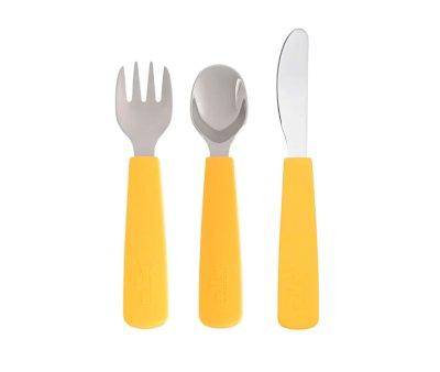 Set 3 Cubiertos Feedie Amarillo