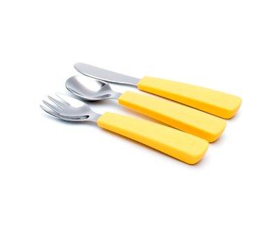 Set 3 Cubiertos Feedie Amarillo