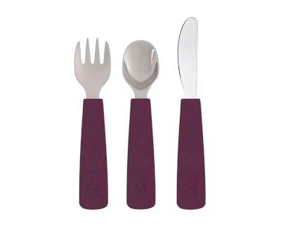 Set 3 Cubiertos Feedie Plum