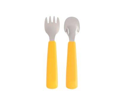 Set 2 Cubiertos Feedie Amarillo