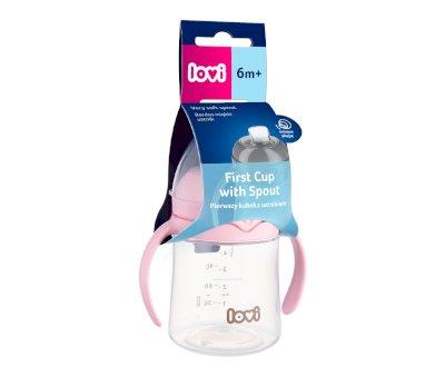 Primera Taza con Boquilla Lovi Rosa