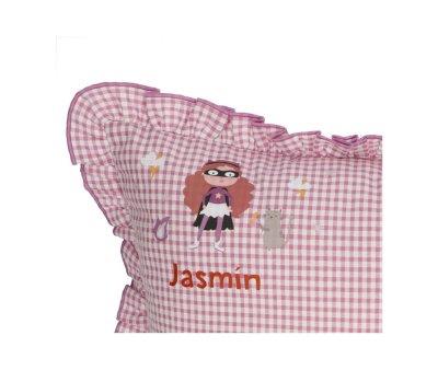 Cushion with Ruffles Vichy Fantastic Girl Personalized