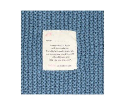 Indigo Personalised Swaddle Blanket