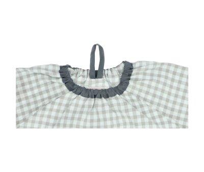 Smock Lola with Central Pocket Vichy Dinos World Personalised