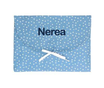 Mini Star Blue Change Bag Personalised