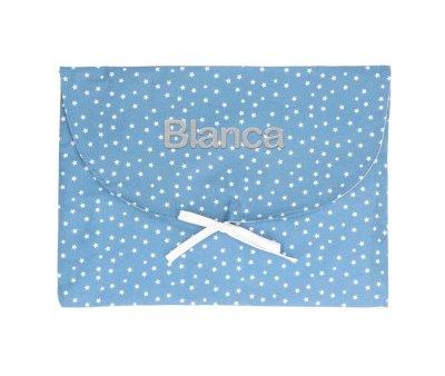 Mini Star Blue Change Bag Personalised