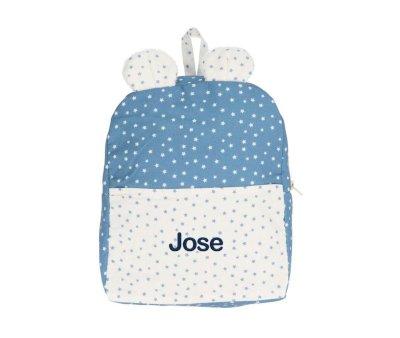 Mini Star Blue Personalised Backpack