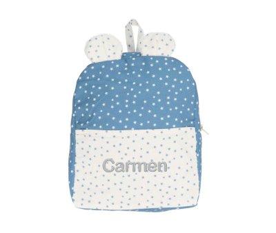 Mini Star Blue Personalised Backpack