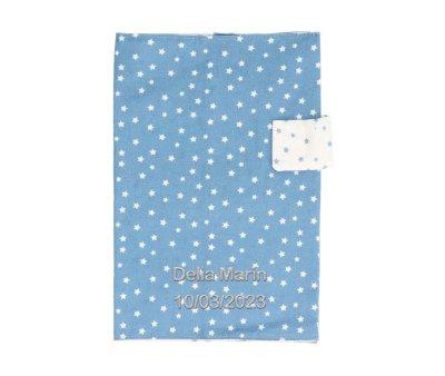 Mini Star Blue Personalised Document Holder