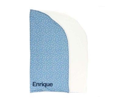 Blue Mini Star Swaddle Blanket (Personalised)