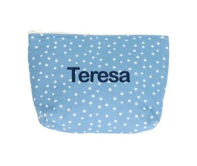 Mini Star Blue Children's Toiletry Bag Personalised