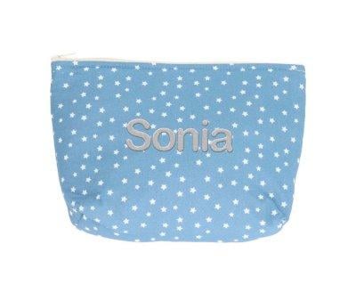 Mini Star Blue Children's Toiletry Bag Personalised