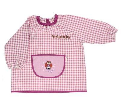 Smock Lola with Central Pocket Vichy Fantastic Girl Personalised