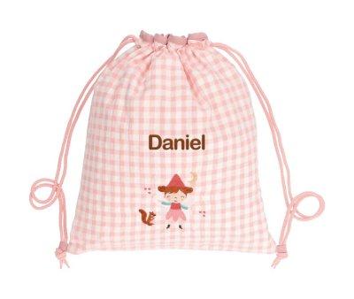 Vichy Wild Fairies Personalised Drawstring Backpack