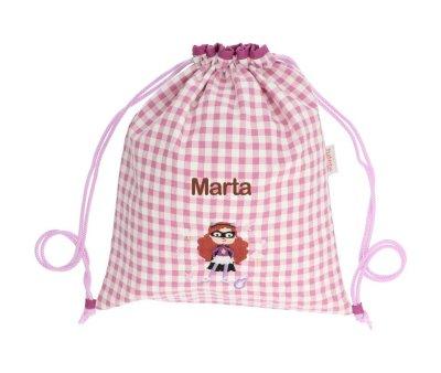 Vichy Drawstring Backpack Fantastic Girl Personalised